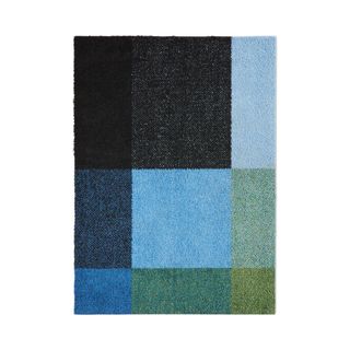 Green blue black rug by Kristine Five Melvær 