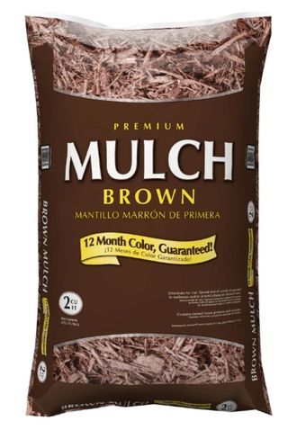 brown organic mulch
