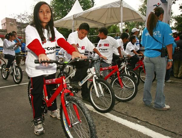 The kids get in on the act before stage three starts.