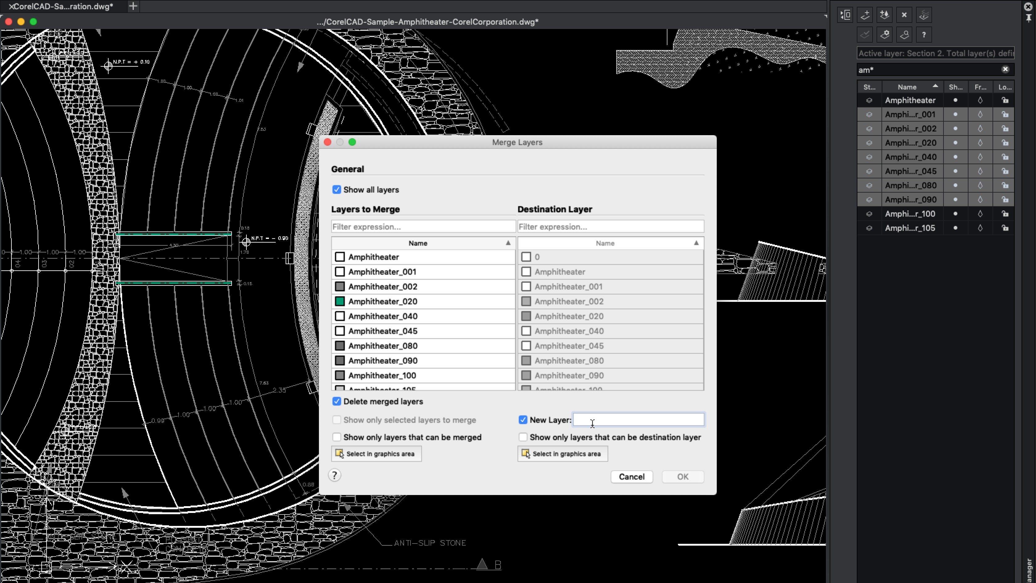 You have many options at your disposal when merging layers