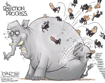 Political cartoon U.S. GOP 2016