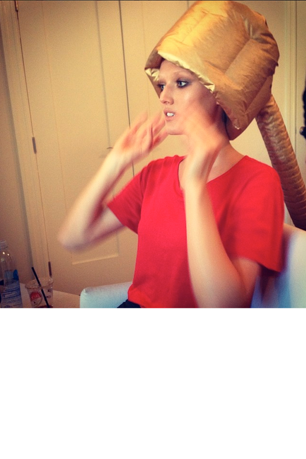 Toni Garrn Preps For The Met Ball