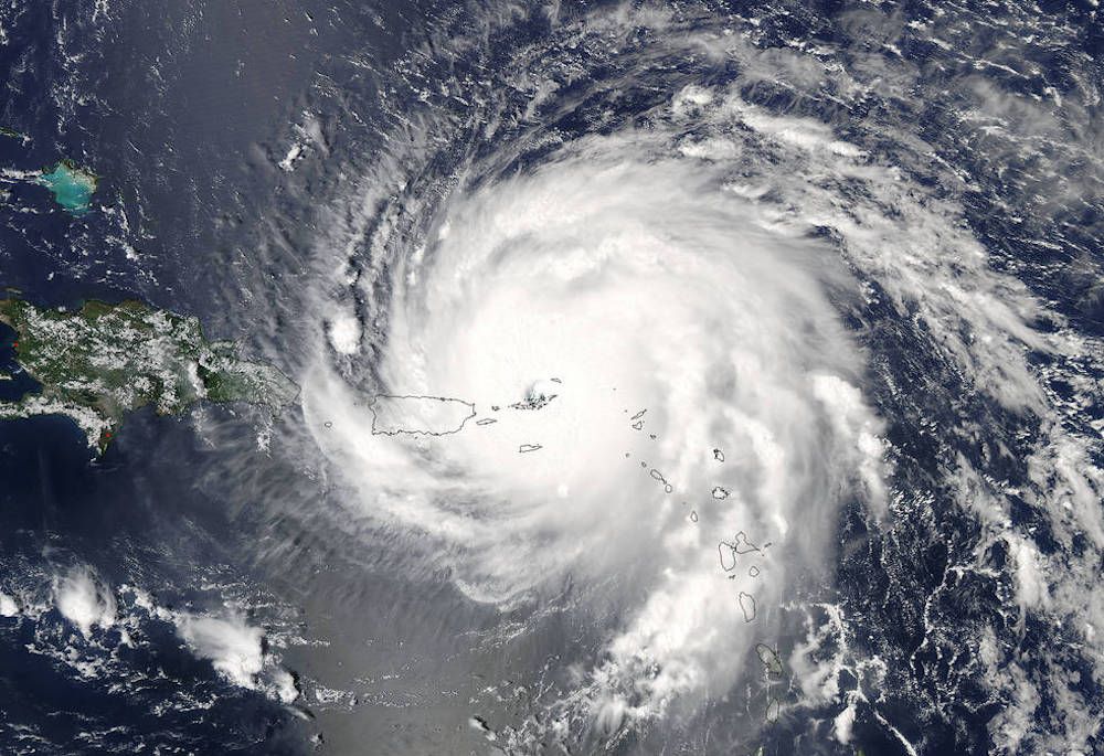 On Sept. 6 at 1:45 p.m. EDT (1745 GMT) the Moderate Resolution Imaging Spectroradiometer or MODIS instrument aboard NASA&#039;s Aqua satellite captured a visible-light image of Hurricane Irma over the Leeward Islands and Puerto Rico.