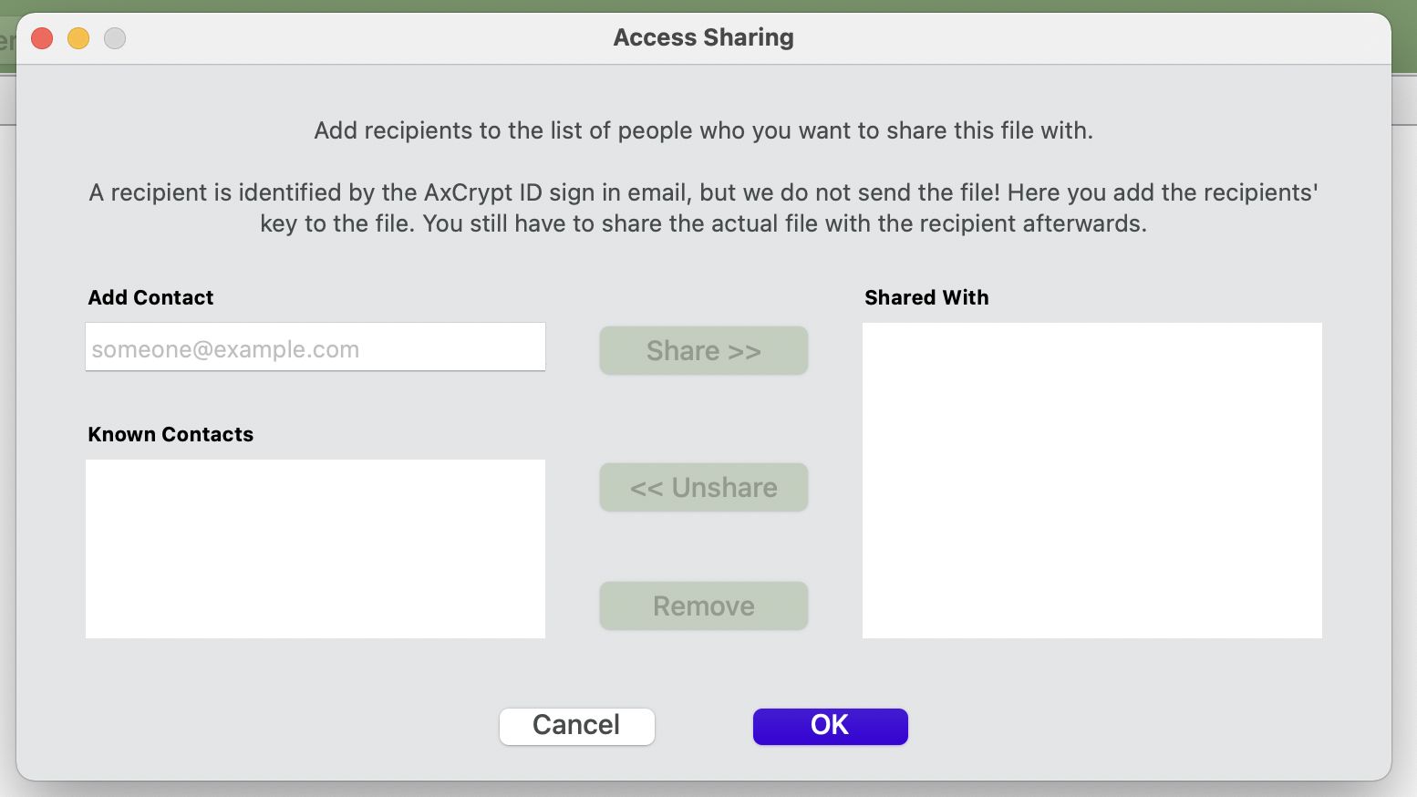 Access Sharing