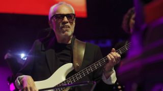 Bassist Neil Jason performs with Roxy Music at the Chase Center in San Francisco, Calif., on Monday, Sept. 26, 2022.