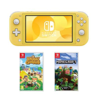 Nintendo Switch Lite Yellow + Animal Crossing + Minecraft: £258.98