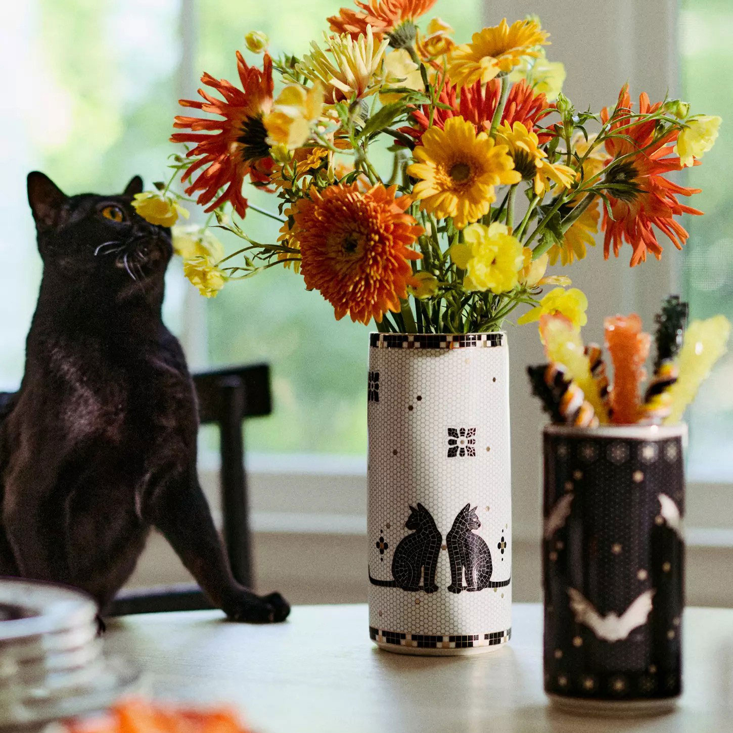 The Bistro Tile Stoneware Vase