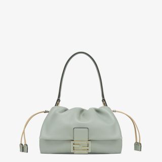 Medium Mamma Baguettematcha Green Nappa Leather Bag