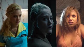 Maika Monroe in horror movies The Guest, Watcher and It Follows