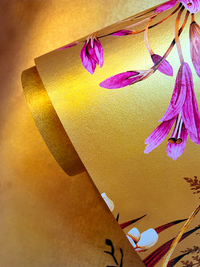 Blooms of Midas metallic gold wallpaper | £4 to £395 at Avalana Design