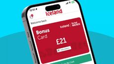The Iceland Bonus Card app on an iPhone screen.