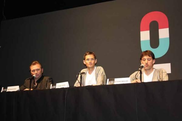 Bruyneel, Frank Schleck and Fabian Cancellara