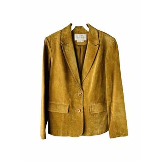 Bandana Blonde, 90s Womens Suede Leather Blazer