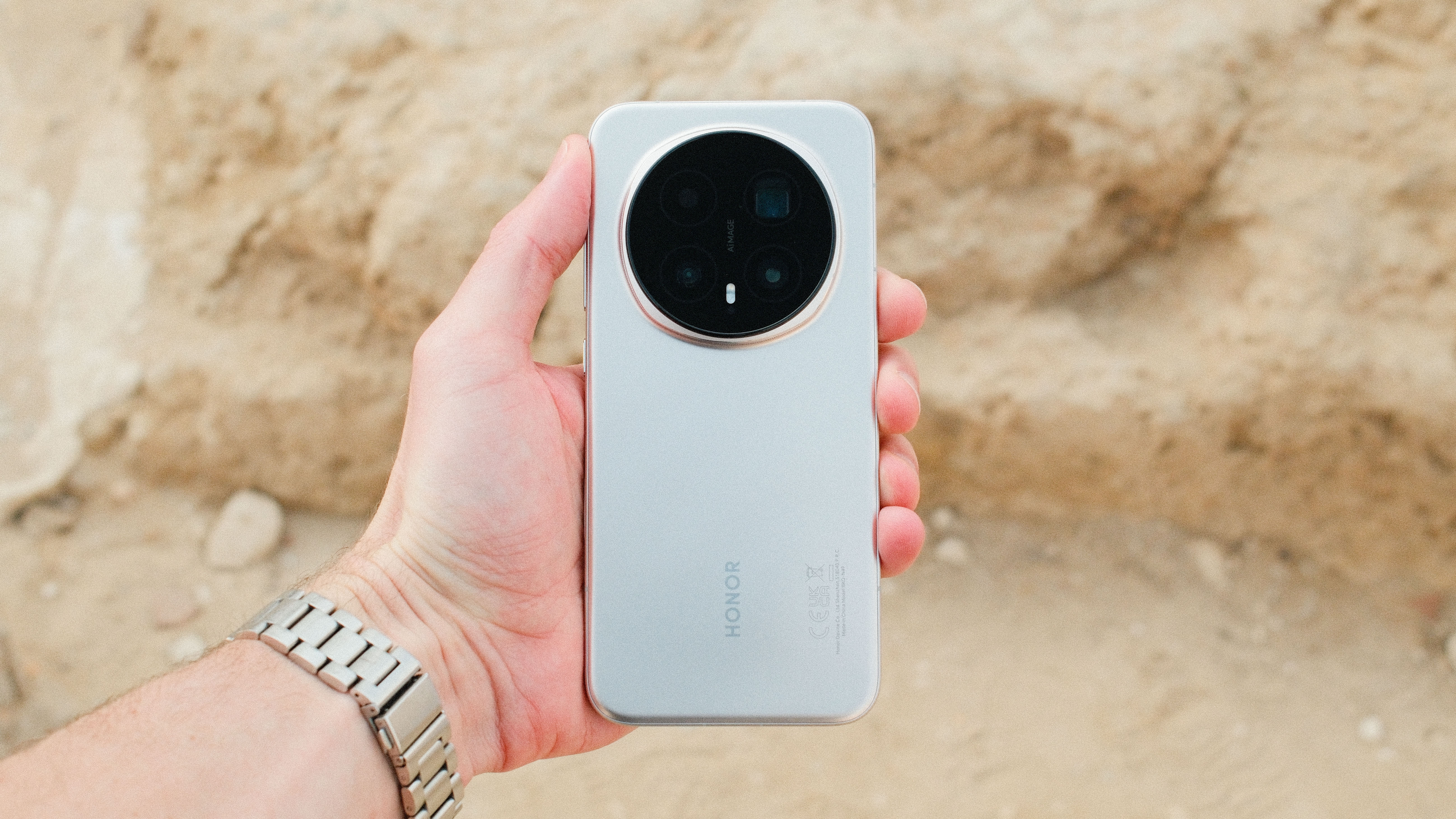 Honor Magic 8 Pro smartphone held in a hand