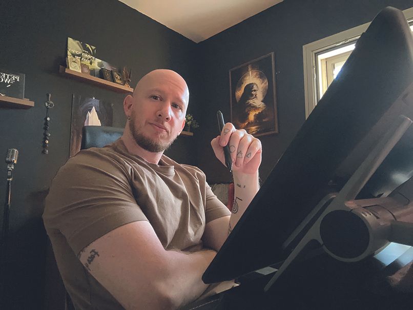 Israeli digital artist Aviad Sajevitch shares how spirituality meets painting