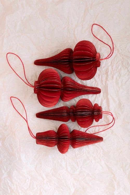4-Pack Paper Christmas Decorations
