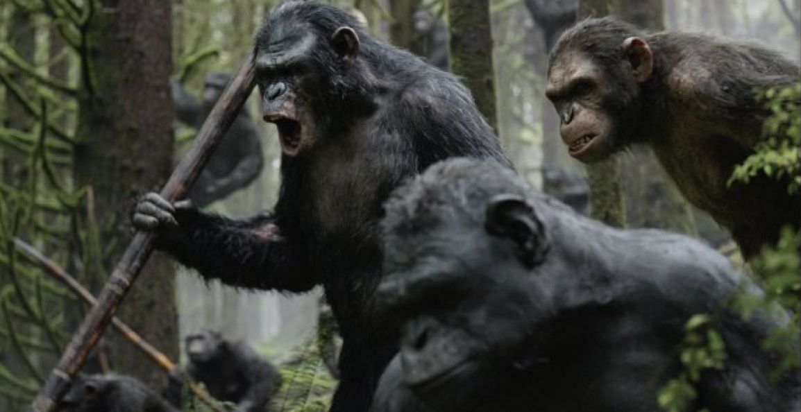 Digitally rendered apes of all kinds, and played by human actors, take center stage in the &quot;Dawn of the Planet of the Apes.&quot;