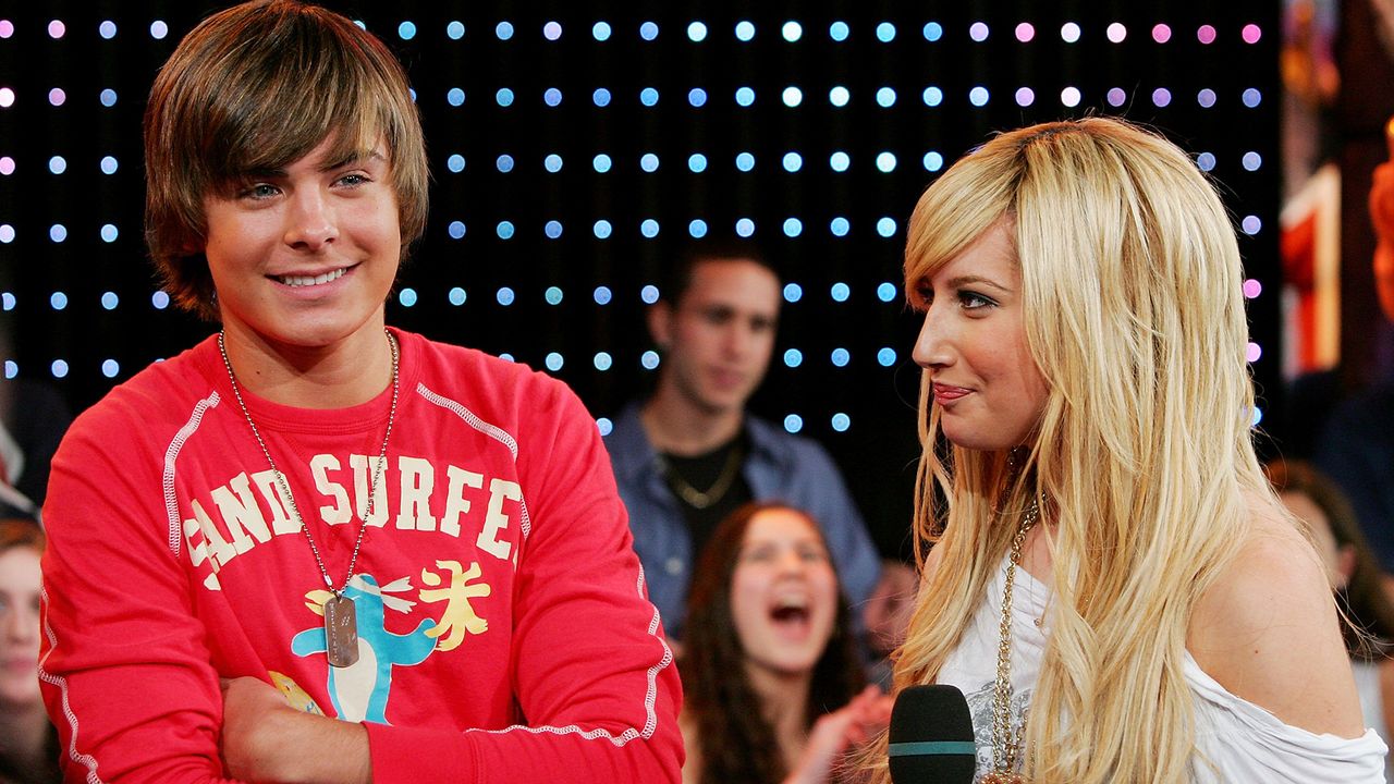  Zac Efron and Ashley Tisdale make an appearance on MTV Total Request Live at MTV Studios Time Square April 26, 2006 in New York City