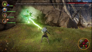 Closing a Rift in the Hinterlands of Dragon Age: Inquisition.