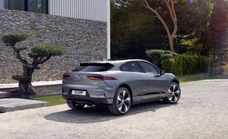 The Jaguar I-Pace parked