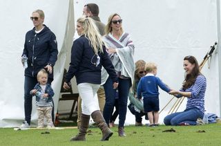 Kate Middleton and Prince George at the polo