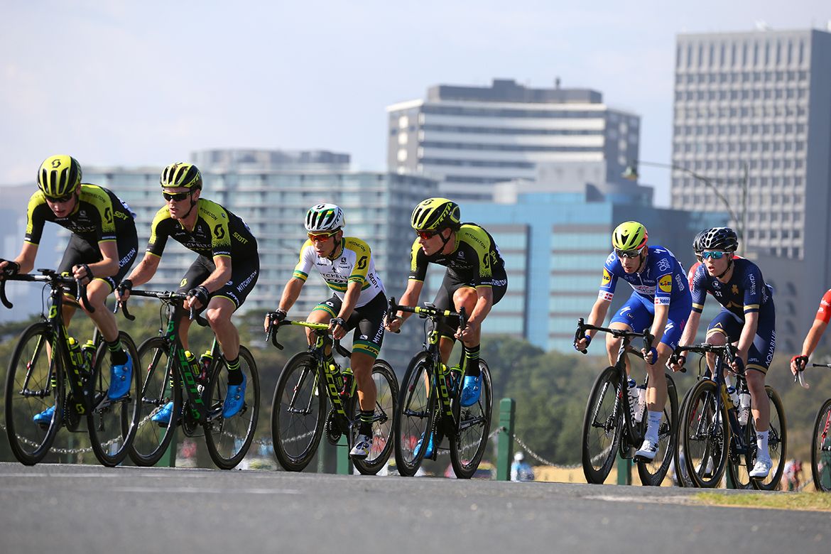 Mitchelton-Scott with Caleb Ewan