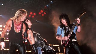 Mötley Crüe play live in Detroit, MI, 1987