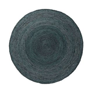 Pottery Barn round green rug