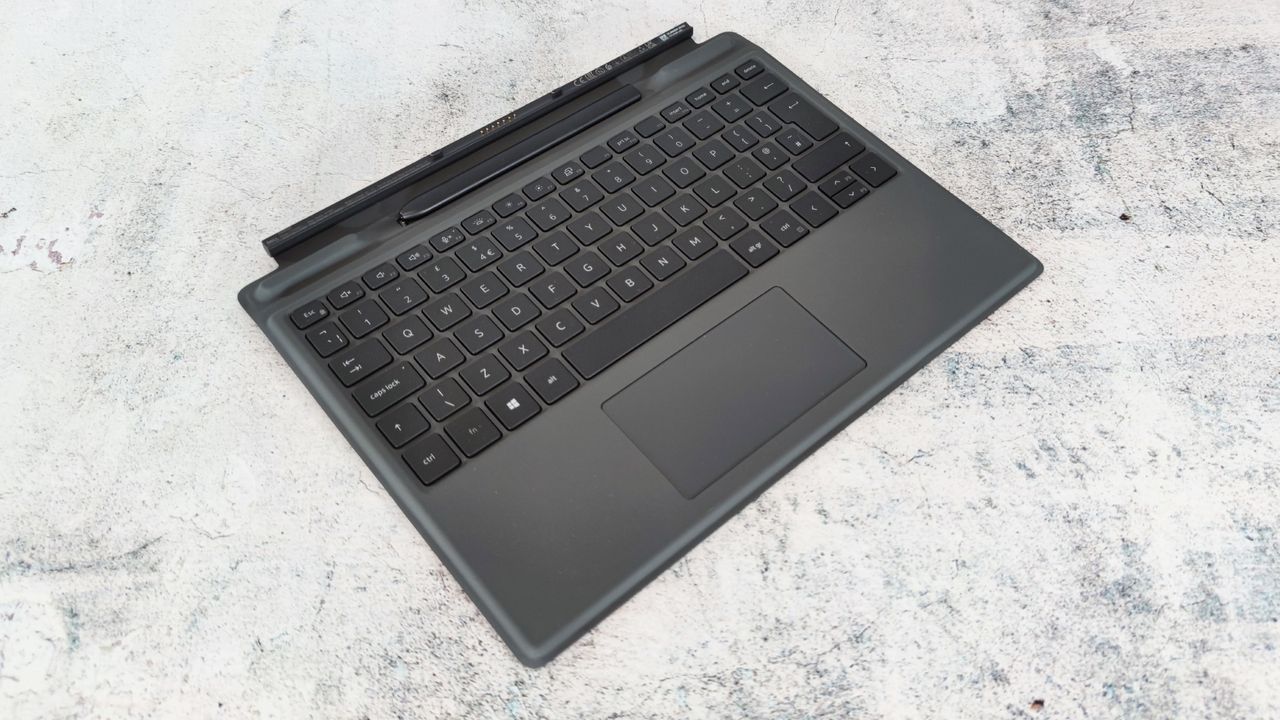 A photograph of the Dell Latitude 7320's keyboard cover