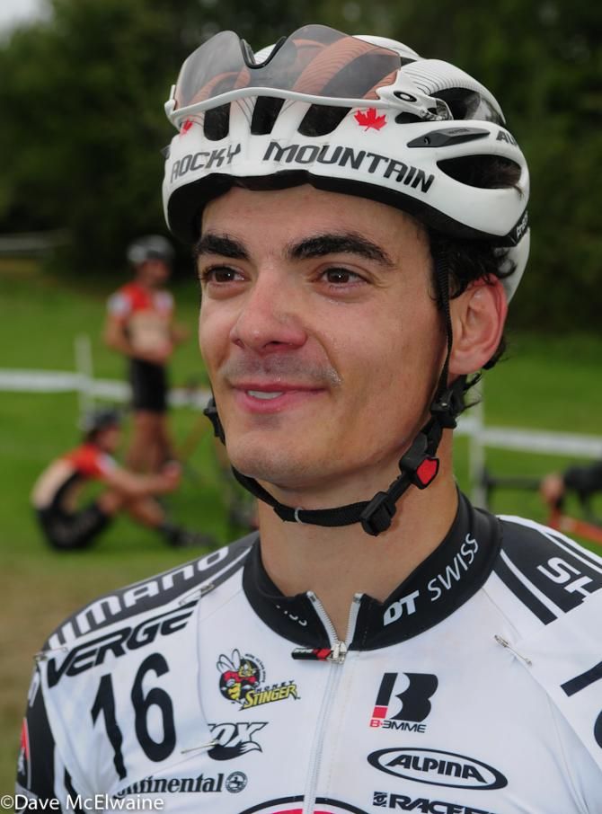 Raphael Gagne (Rocky Mountain Factory Team) was smiling after his first UCI victory