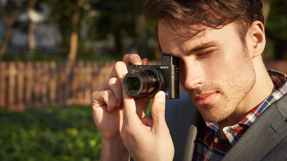 Sony RX100 III being used by a photographer