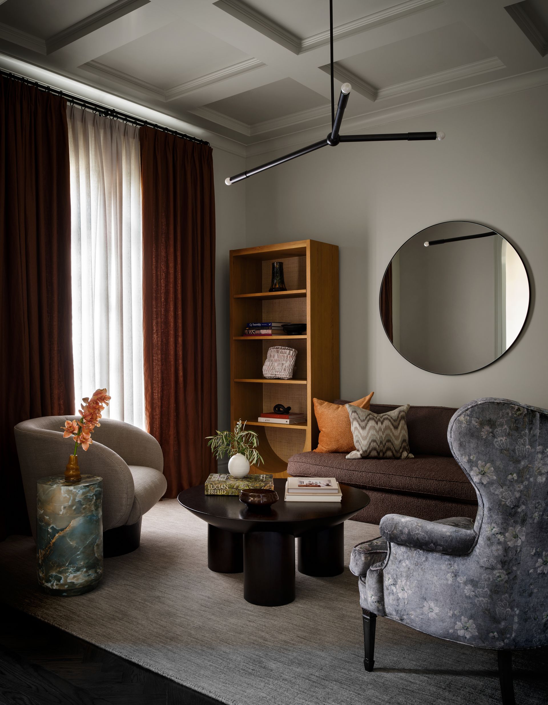 This neutral home has a bold surprise waiting for you in the powder ...