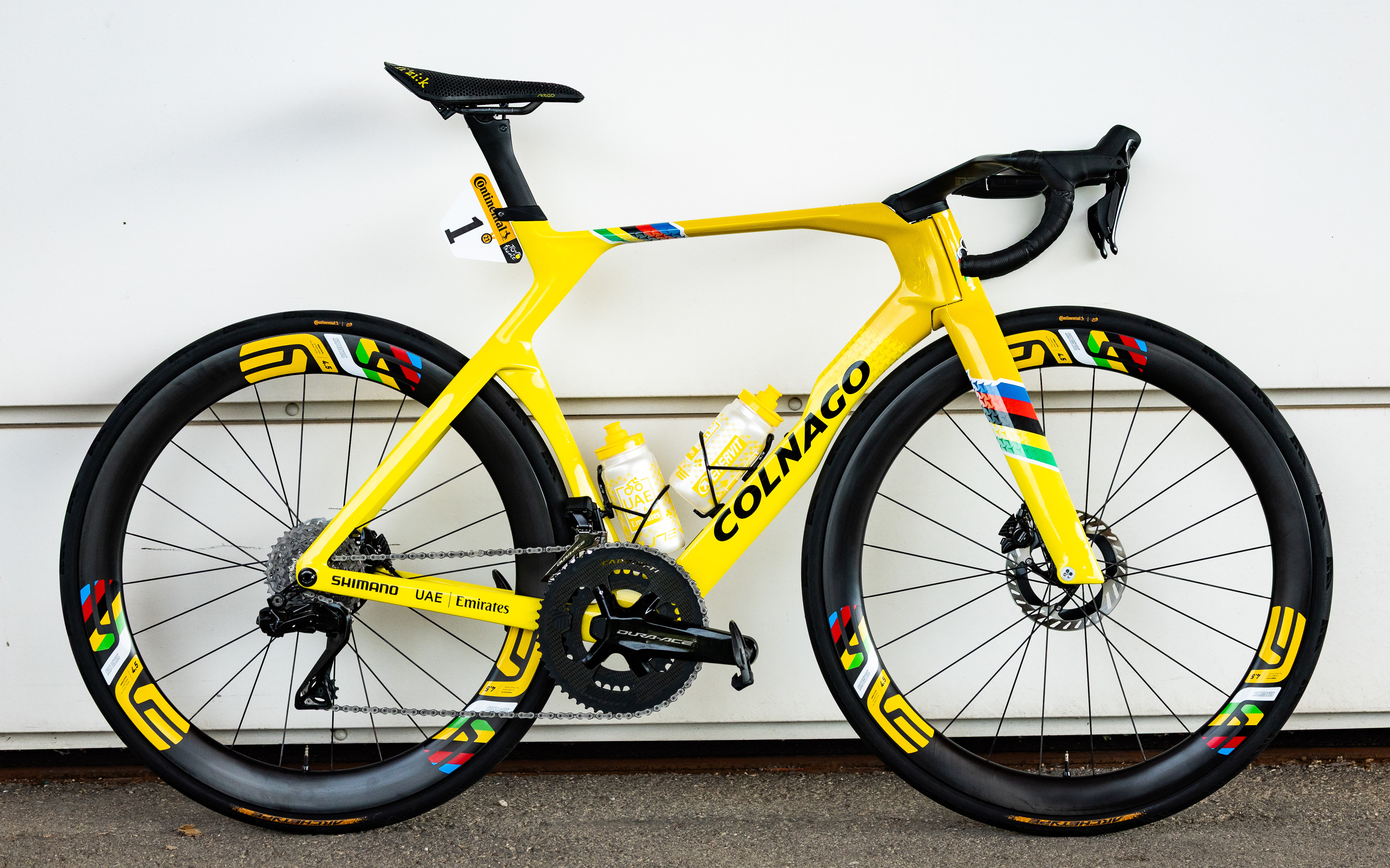Tadej Pogačar's bikes: A closer look at the Tour de France winning yellow Colnago Y1Rs
