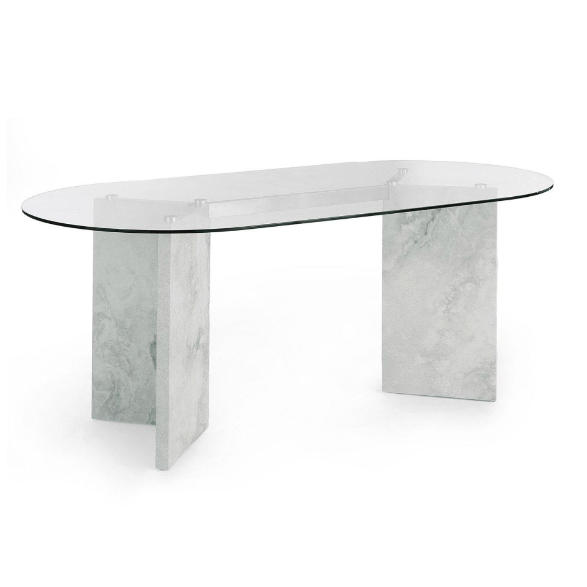 Lavine 180cm Dining Table With Glass Top