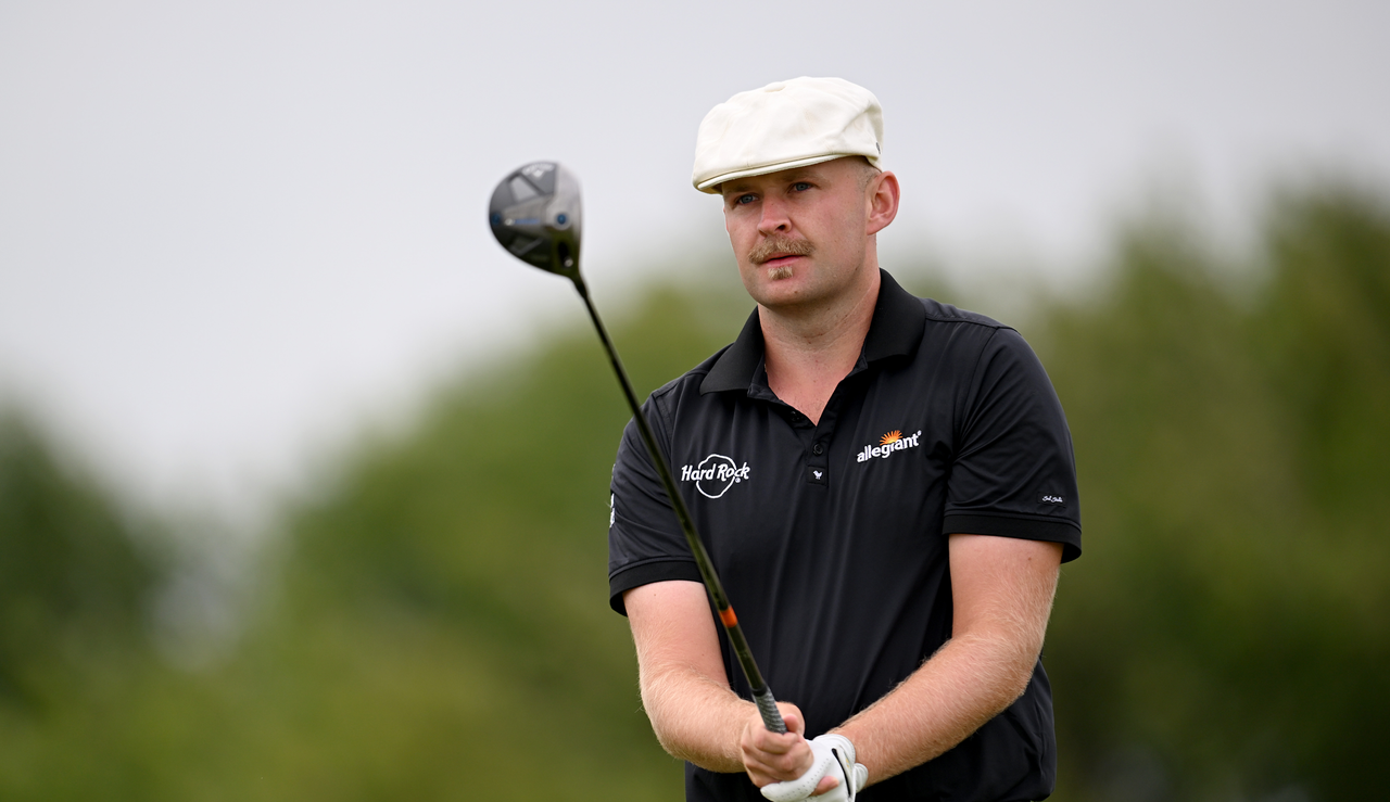 Harry Hall lines up a shot