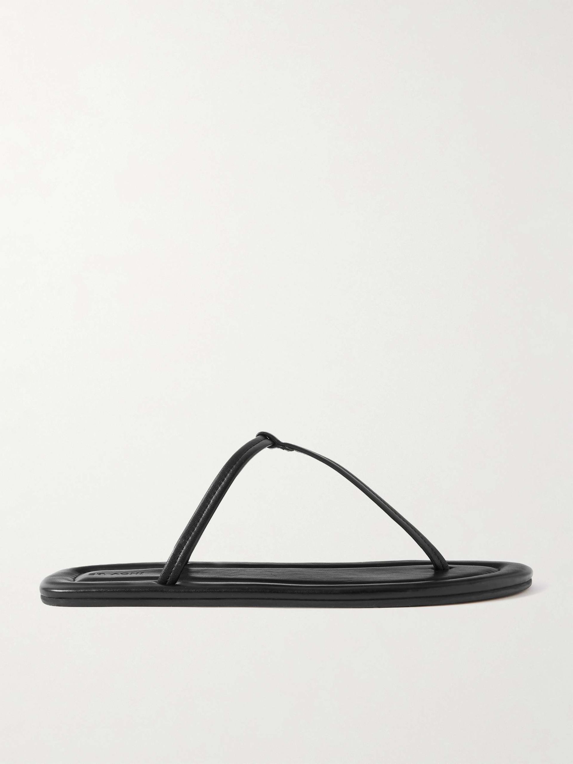 T Leather Sandals
