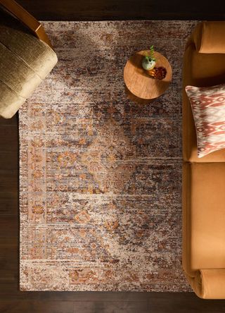 earth toned oriental rug