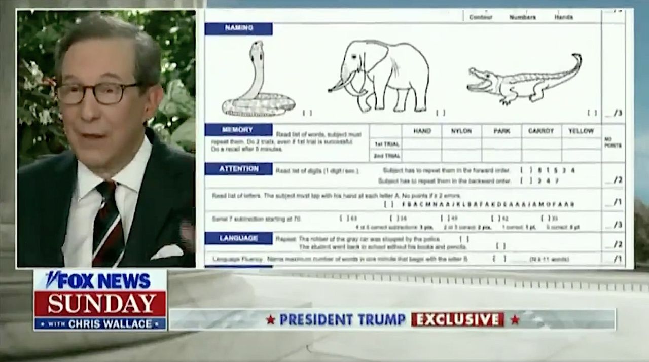 Chris Wallace on Trump&amp;#039;s cognitive test