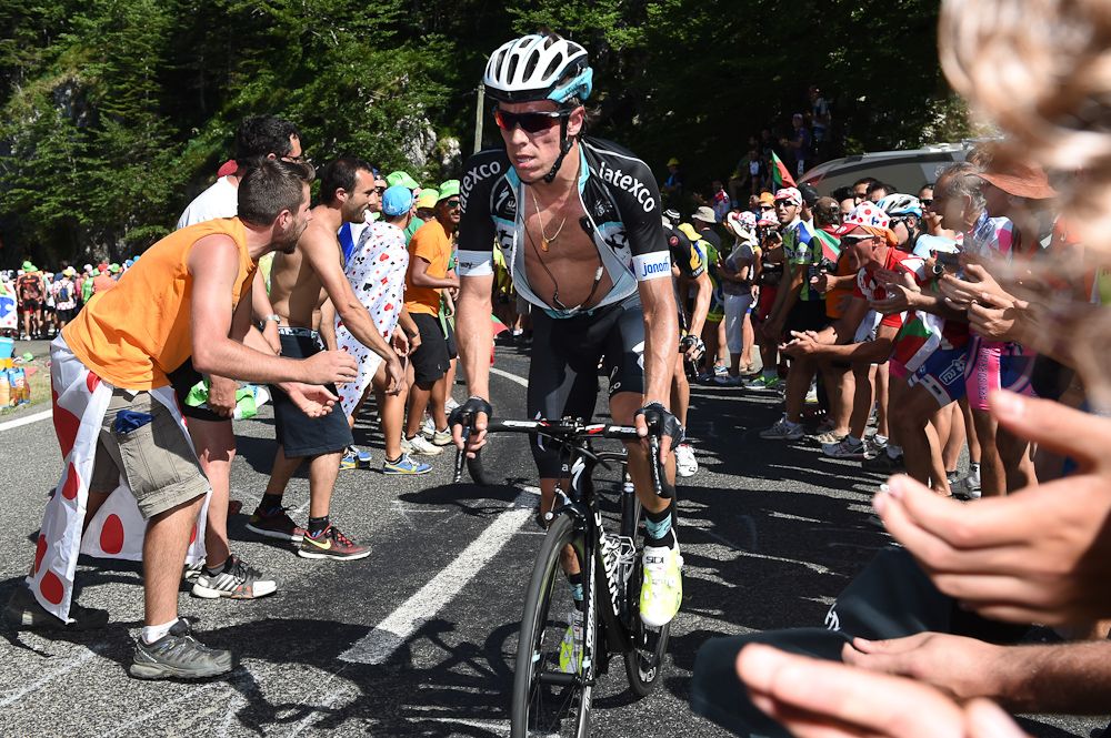 Rigoberto Uran lost time today.