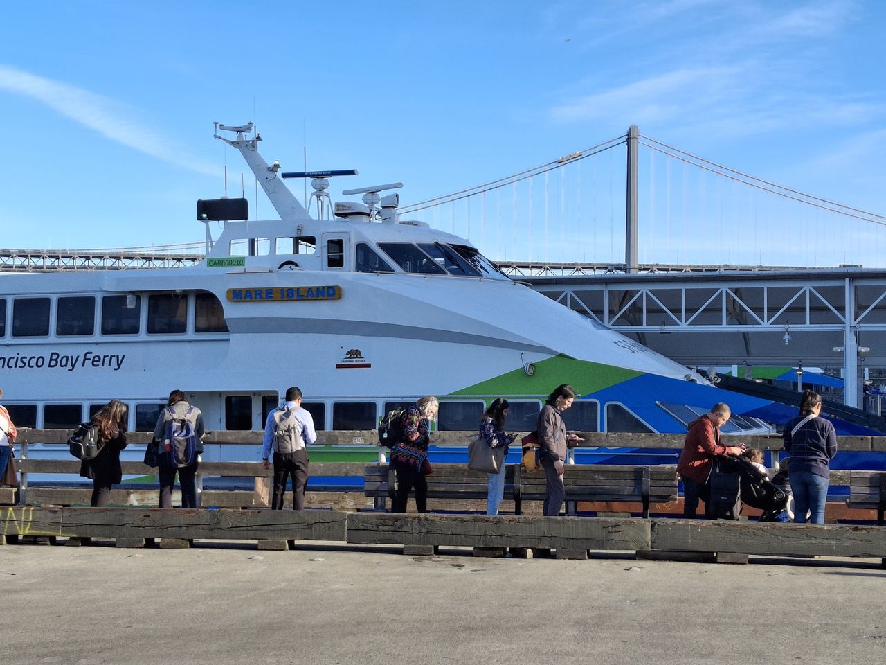Ferry boat shot at 2x zoom by Galaxy A35
