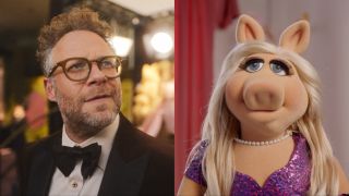 Seth Rogen in The Studio and Miss Piggy in Muppets Now