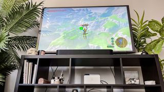 Nintendo switch oled connected to TV display