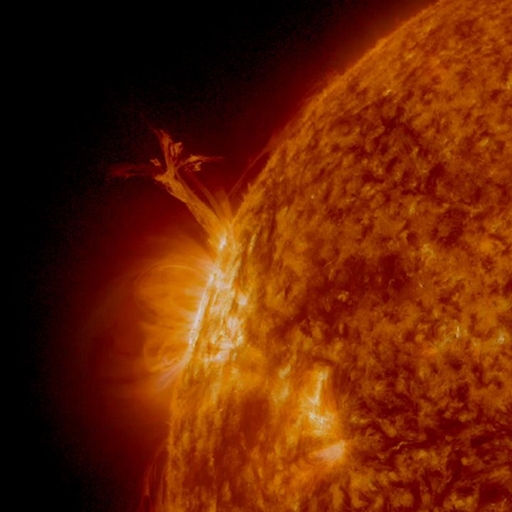 Massive Sun 'Twister' Swirls Up 12 Earths High | Space