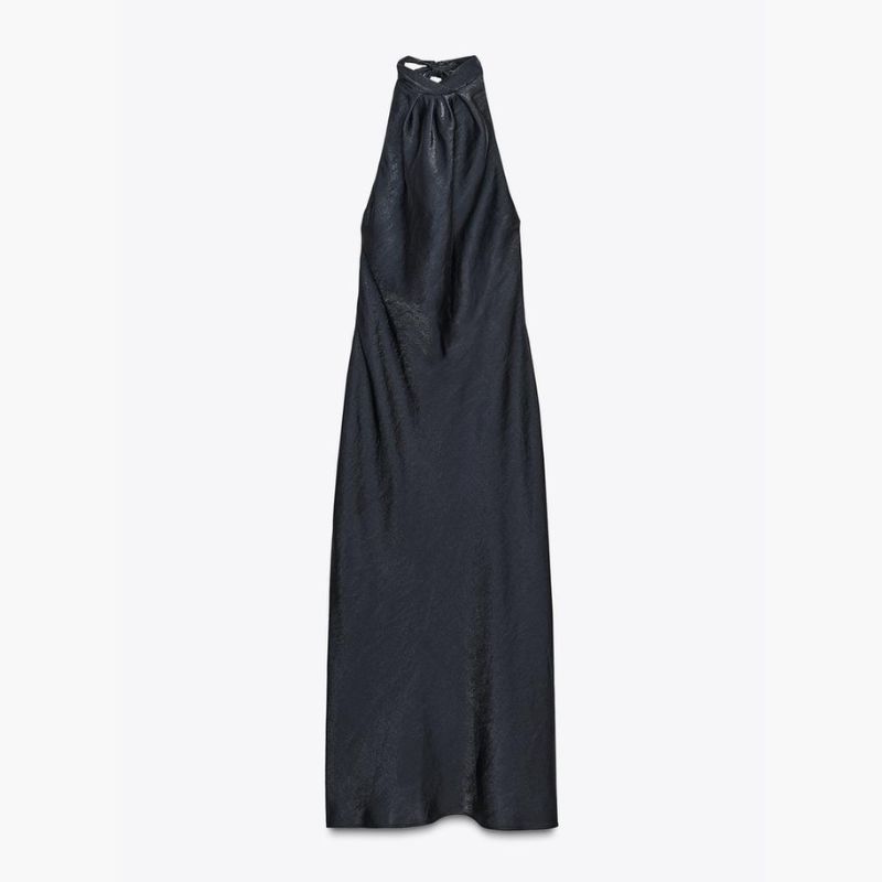 long black dress from zara