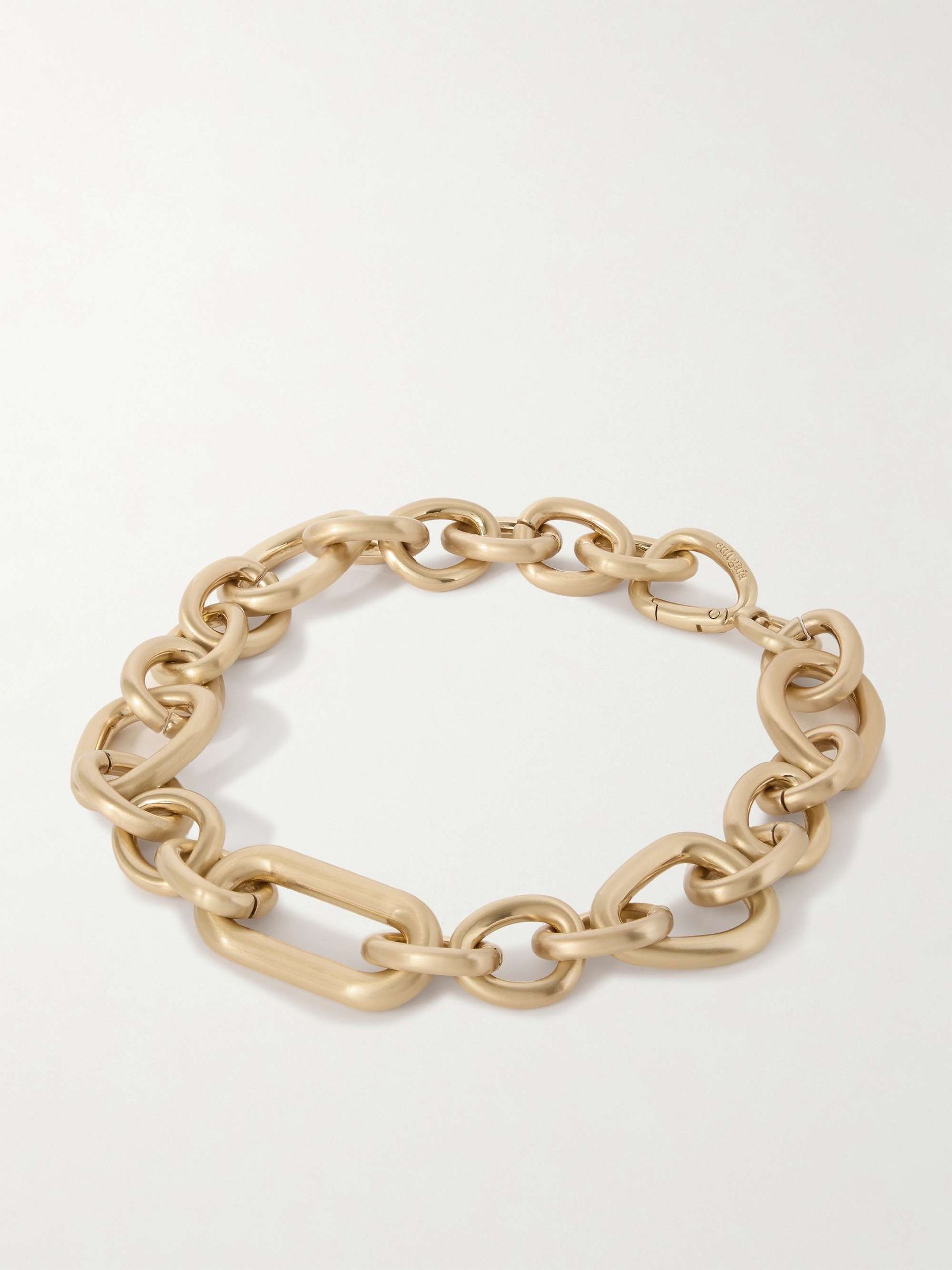 Reyes Brushed Gold-Tone Necklace