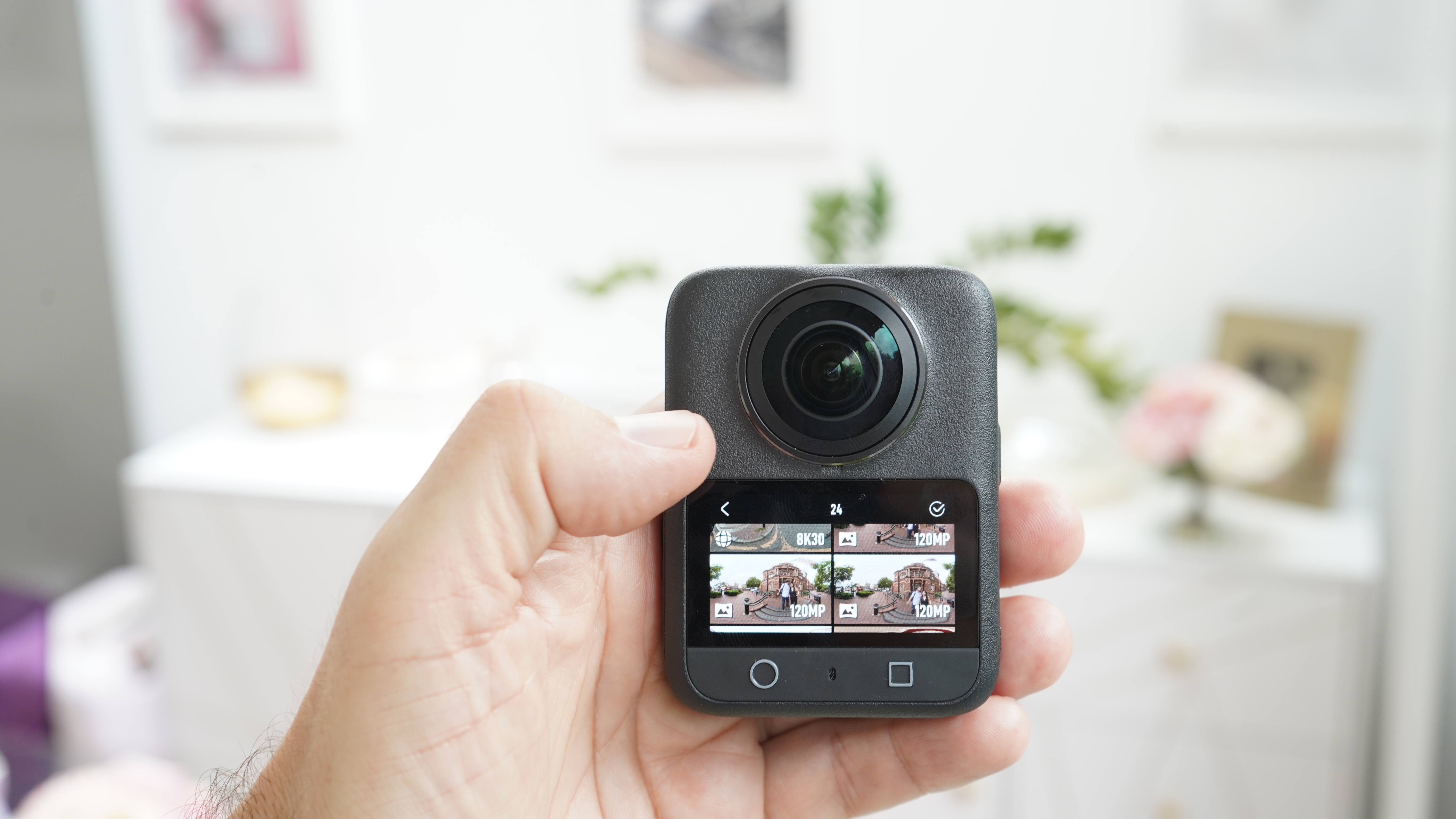 DJI Osmo 360 settings menu