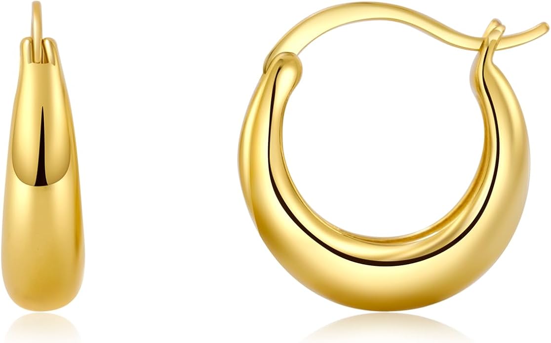 RHYMORI, Chunky Gold Earrings