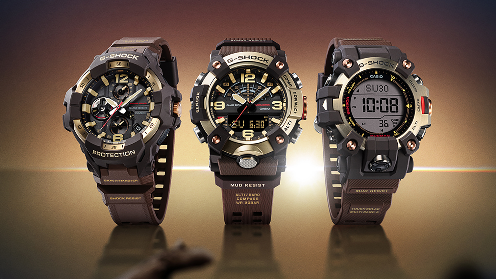 Casio G-SHOCK Master of G Horizon Gold collection