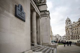 Entrance to the Ministry of Defence UK ministerial office in Whitehall