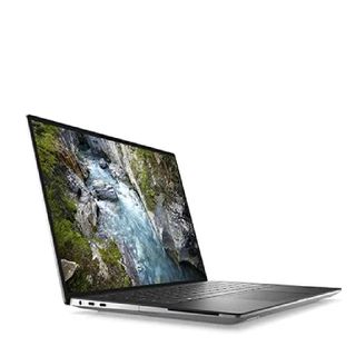 Dell laptop on a white background